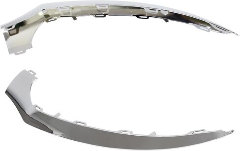 ApplianPar 2Pcs Front Driver and Passenger Side Bumper Chrome Trim Molding for CLS400 CLS500 CLS550 2015-2018 in Saudi Arabia