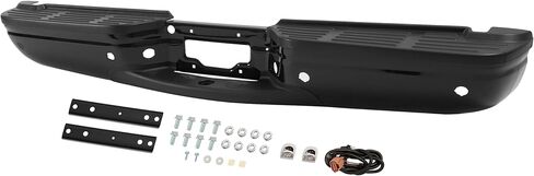مجموعة ممتص الصدمات الخلفية متوافقة مع 2001 2002 2003 2004 2005 2006 2007 Ford F250 F350 F450 F550 Super Duty W/Sensor Hole، وسادة الخطوة، استبدال الأقواس لـ FO1101121 مسحوق المغلفة in Saudi Arabia