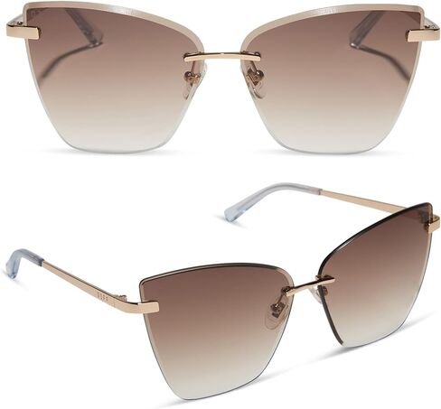 DIFF Becky V Designer Oversized Cat Eye Sunglasses for Women UV400 in Saudi Arabia