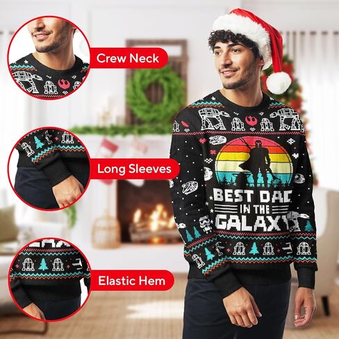 Funny Ugly Christmas Sweater, Unisex Crewneck Sweater 2024, Novelty Ugly Sweater for Men Women, Gifts for Christmas in Kuwait