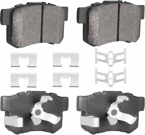 4PCS Rear Semi-Metallic Brake Pads Compatible with Acura RDX 2010-2018 Honda Accord Crosstour 2010-2011 CR-V 2005-2016 Crosstour 2012-2015 in Saudi Arabia