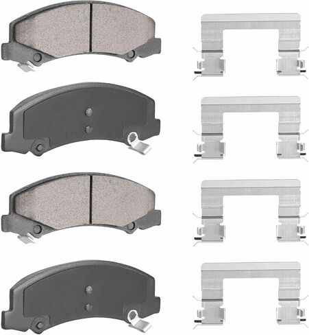 4PCS Front Ceramic Brake Pads Compatible with Chevy Impala 2006-2013 Buick Allure 2008-2009 LaCrosse 2008-2009 Lucerne 2006-2011 Cadillac DTS 2006-2011 in Saudi Arabia