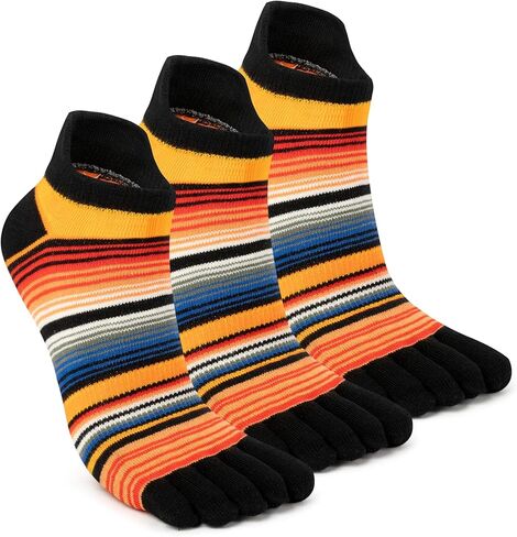 Toe Socks for Men and Women Athletic Running Five Finger Ankle/Quarter Socks Quick-drying Anti-odor 3 Pairs in Kuwait