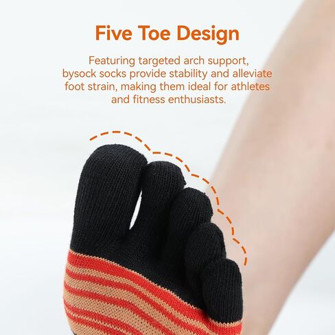 Toe Socks for Men and Women Athletic Running Five Finger Ankle/Quarter Socks Quick-drying Anti-odor 3 Pairs in Kuwait