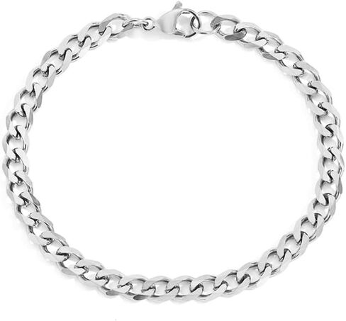 Cuban Chain Gold Bracelets for Women Waterproof 14K Gold Plated Jewelry for Women Trendy Thin Dainty Stainless Steels Chain Bracelet Classic Fashion Accessories Gifts for Womens in Saudi Arabia