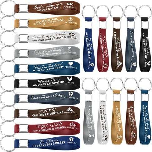 Christian Religious Bulk Keychains with Bible Verses Church Gifts for Christian Men Women Girls in Kuwait