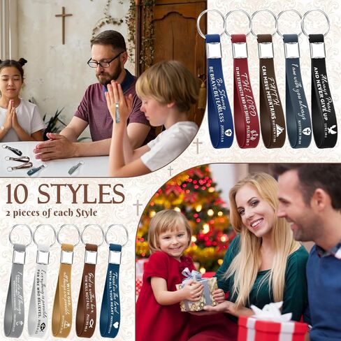 Christian Religious Bulk Keychains with Bible Verses Church Gifts for Christian Men Women Girls in Kuwait