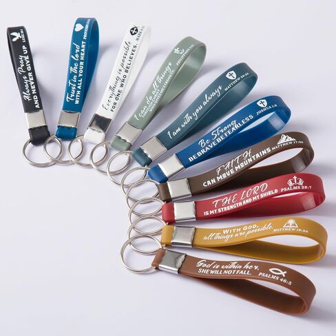 Christian Religious Bulk Keychains with Bible Verses Church Gifts for Christian Men Women Girls in Kuwait