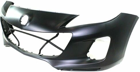 FitParts متوافق مع غطاء المصد الأمامي 2012-2013 Mazda 3 S i GT GX GS Sedan Hatchback 12 13. جديد، مُجهز وجاهز للطلاء. مع فتحات مصابيح الضباب. بدون مستشعر مساعد ركن السيارة. in Saudi Arabia