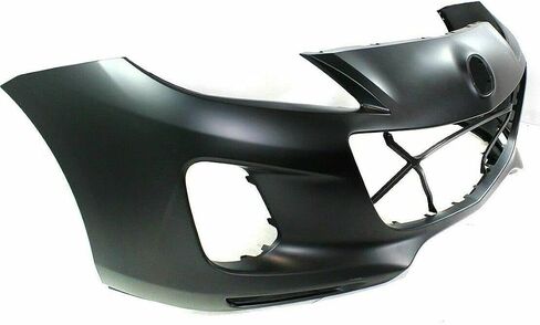 FitParts متوافق مع غطاء المصد الأمامي 2012-2013 Mazda 3 S i GT GX GS Sedan Hatchback 12 13. جديد، مُجهز وجاهز للطلاء. مع فتحات مصابيح الضباب. بدون مستشعر مساعد ركن السيارة. in Saudi Arabia