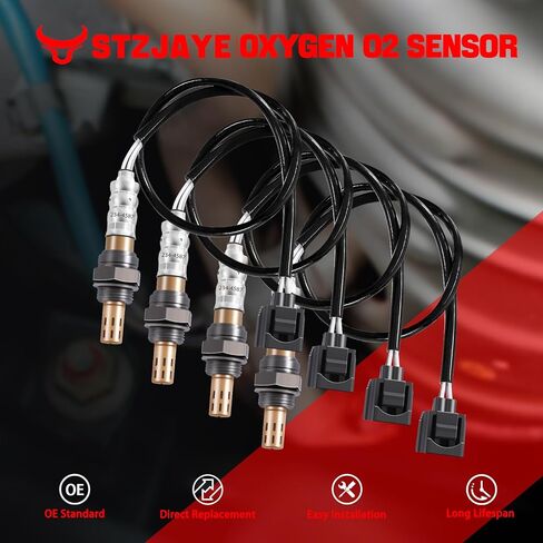 4Pcs Oxygen O2 Sensor 68144248AA, 234-4587, Automotive Replacement 02 Sensors Upstream Downstream Compatible with Jeep/Wrangler/Grand/Cherokee/Dodge/Ram 1500, 2344587, 05149171AA in Saudi Arabia