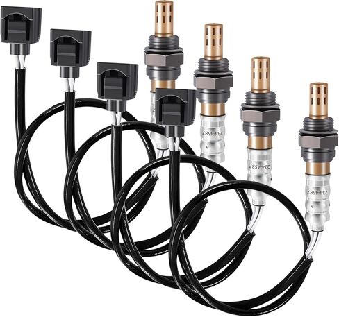 4Pcs Oxygen O2 Sensor 68144248AA, 234-4587, Automotive Replacement 02 Sensors Upstream Downstream Compatible with Jeep/Wrangler/Grand/Cherokee/Dodge/Ram 1500, 2344587, 05149171AA in Saudi Arabia