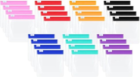 Generic عدد 28 منظم حبوب دواء بلاستيكي متعدد الألوان، 27 كيس أقراص محمول ذاتي الغلق، 27 حجرة in Saudi Arabia