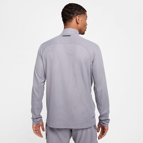 قميص Nike Trail Dri-FIT 1/2-Zip للرجال (FV9994-078، رمادي/أسود) in Saudi Arabia