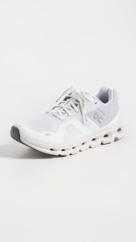 On Womens Cloudrunner Textile Synthetic Undyed White Flame Trainers 10.5 US in Saudi Arabia