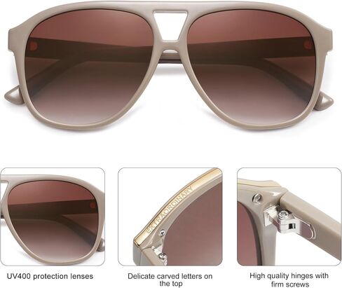 SOJOS Retro Large Aviator Sunglasses for Women Men Classic UV400 Oversized Aviators SJ2315 in Saudi Arabia