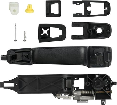 TQPONLY مقبض الباب الخارجي ومجموعة لوحة التعزيز، لجانب السائق الأيسر الأمامي لسيارة Ford Focus 2008-2011، يستبدل 8S4Z-5426685-B 8S4Z5426685B مجموعة مقبض الباب الخارجي بقاعدة دعامة in Saudi Arabia