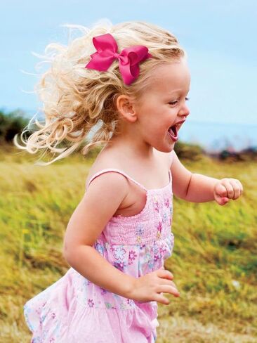 ربطات شعر Wee Ones Baby Girl متعددة الأغراض مكونة من خمسة أقواس شعر صغيرة من الحرير المضلع، موسم ربيع 2023 in Saudi Arabia