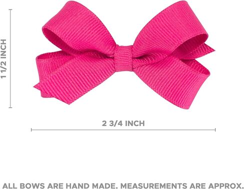 ربطات شعر Wee Ones Baby Girl متعددة الأغراض مكونة من خمسة أقواس شعر صغيرة من الحرير المضلع، موسم ربيع 2023 in Saudi Arabia