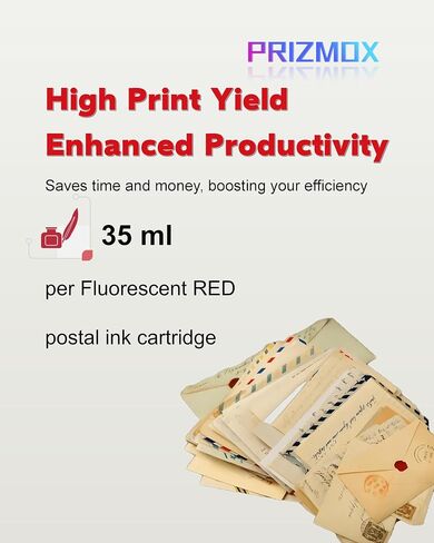 IXINK357 Compatible for Quadient Neopost Ink Cartridge for IX3 IX5 IX7 Pro Mailing Systems Postage Meter Fluorescent Red Postage Ink (1-Pack) in Saudi Arabia
