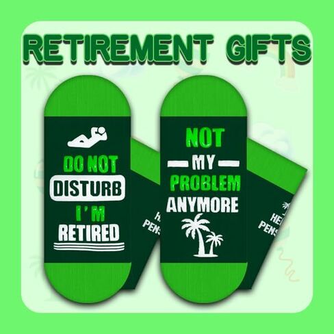 Retirement Socks - Funny Socks for Men Women retirement Gifts Box Ready for Present in Saudi Arabia
