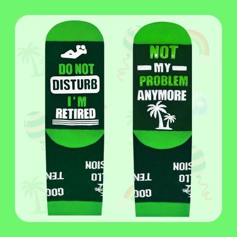Retirement Socks - Funny Socks for Men Women retirement Gifts Box Ready for Present in Saudi Arabia