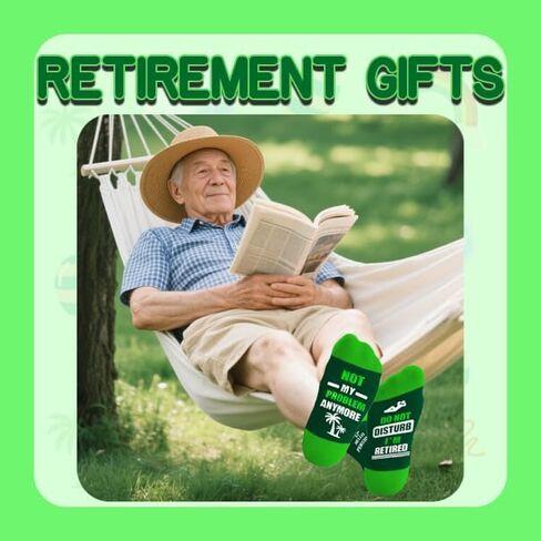 Retirement Socks - Funny Socks for Men Women retirement Gifts Box Ready for Present in Saudi Arabia