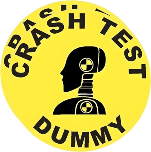 eDesign 2-Pack Crash Test Dummy ملصق مائي من الفينيل - 4 بوصات - ملصق Crash Dummy لسيارة شاحنة فان نافذة ممتص الصدمات للكمبيوتر المحمول والكمبيوتر اللوحي وزجاجة مياه وأي سطح أملس in Saudi Arabia