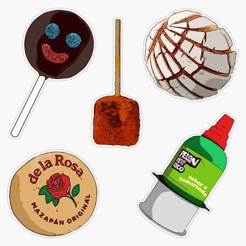 MEXICAN CANDIES PACK Sticker Bumper Sticker Vinyl Decal 5" in Saudi Arabia