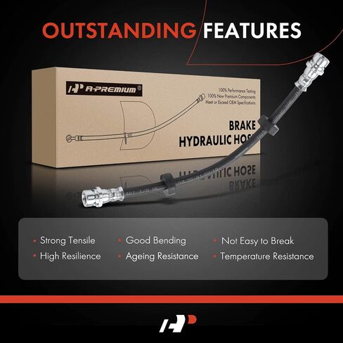 A-Premium Rear Driver Brake Hydraulic Hose Compatible with Ford, Mazda and Mercury Models - Escape 2008-2012, Tribute 2008-2012, Mariner 2008-2012 - Replace# 9L8Z2A442B in Saudi Arabia
