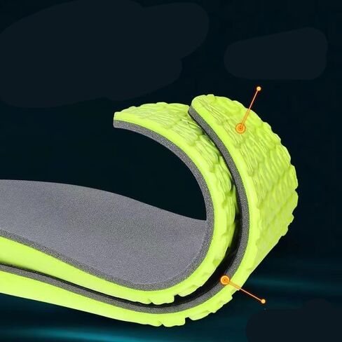 1 Pair EVA Sport Insoles Men Women Memory Foam Arch Support Inserts Mesh Breathable Shock Absorption Shoes Pads 43-44 in Saudi Arabia