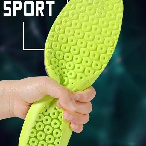 1 Pair EVA Sport Insoles Men Women Memory Foam Arch Support Inserts Mesh Breathable Shock Absorption Shoes Pads 43-44 in Saudi Arabia