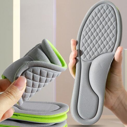 3 Pairs Unisex Soft Memory Foam Insoles High Elastic Breathable Cotton Insole Arch Support Sponge Shoe Inserts Pads EU 37-38 in Saudi Arabia