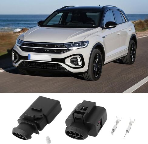 2Sets 4Pin Sensor Plug Male Female Connector 1K0973804 1J0973704 Compatible with VW in Saudi Arabia