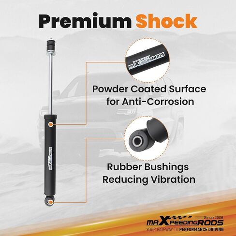 مجموعة رفع maxpeedingrods 3.25 بوصة مع صدمات لسيارة جيب رانجلر JK ذات 4 أبواب 2007-2018، فواصل زنبركية لرفع التعليق + قضيب تأرجح ممتد in Saudi Arabia