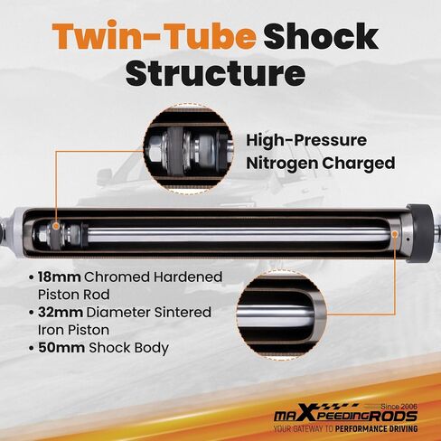 مجموعة رفع maxpeedingrods 3.25 بوصة مع صدمات لسيارة جيب رانجلر JK ذات 4 أبواب 2007-2018، فواصل زنبركية لرفع التعليق + قضيب تأرجح ممتد in Saudi Arabia