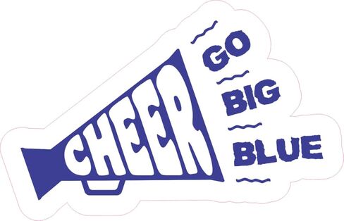 ملصق فينيل من ستيكر توك Cheer Megaphone، مقاس 5 بوصات × 3 بوصات in Saudi Arabia