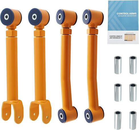 maXpeedingrods Adjustable Front Control Arms for Jeep TJ XJ ZJ with 0-4" Lift, Upper and Lower in Saudi Arabia