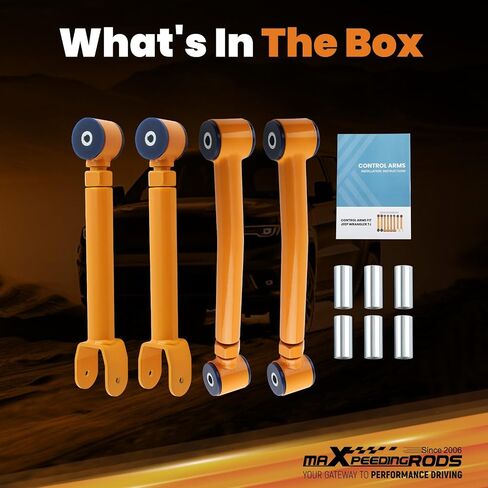 maXpeedingrods Adjustable Front Control Arms for Jeep TJ XJ ZJ with 0-4" Lift, Upper and Lower in Saudi Arabia