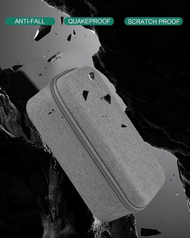 Asthma Inhaler Case Internal Waterproof, Portable Carrying Asthma Spacer Case for Kids and Adults, Hard Travel Storage Holder Case for Masks Inhaler Accessories with Mesh Pocket in Kuwait