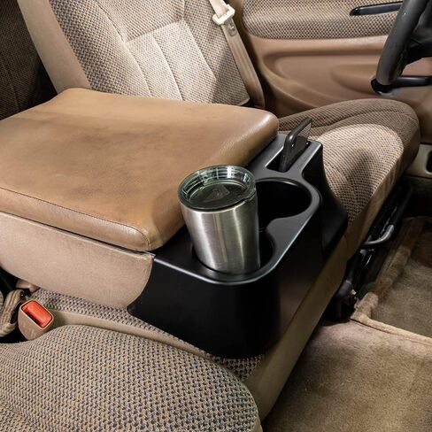GlowShift Cup Holder Add-On Center Console Attachment Compatible with Dodge Ram 1500 2500 3500 Cummins 1998-2002 - ABS Plastic - Easy Installation - No Factory Modifications Required in Saudi Arabia