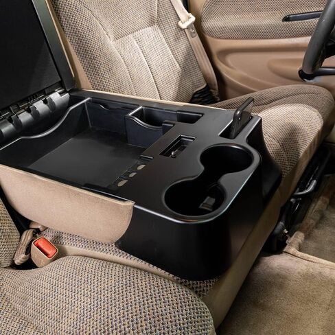 GlowShift Cup Holder Add-On Center Console Attachment Compatible with Dodge Ram 1500 2500 3500 Cummins 1998-2002 - ABS Plastic - Easy Installation - No Factory Modifications Required in Saudi Arabia