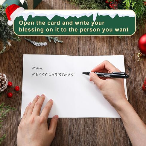 Dispowreath 24 قطعة من مجموعات صنع بطاقات عيد الميلاد DIY مع الأظرف DIY حرفة عيد الميلاد اصنع بطاقات المعايدة الخاصة بك سانتا كلوز لوازم صنع العطلات DIY عيد الميلاد المجيد ديكور الحفلات المفضلة in Saudi Arabia