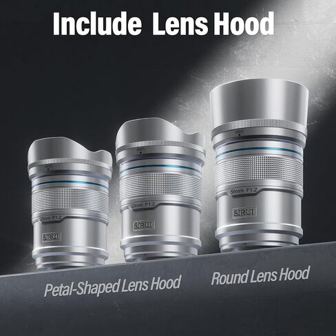 SIRUI Sniper 56mm Autofocus Lens, F1.2 Wide Angle APS-C Camera Lens for A5 A6 A7 FX A9 ZV-E Series (E Mount, White) in Kuwait