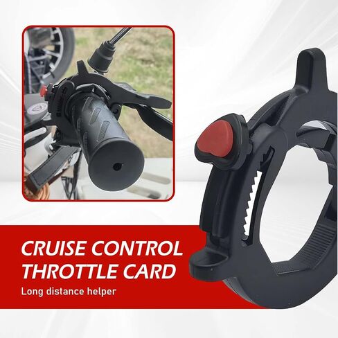 Motorcycle Cruise Control Assist, Throttle Lock, Throttle Mounted Motorcycle Cruise Assist Wrist Hand Grips (Black) in Saudi Arabia