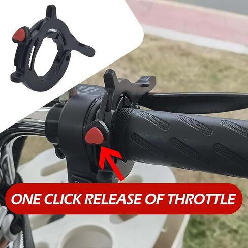 Motorcycle Cruise Control Assist, Throttle Lock, Throttle Mounted Motorcycle Cruise Assist Wrist Hand Grips (Black) in Saudi Arabia