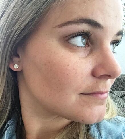 Pave CZ Flat Round Stud Earrings, Dainty 14K Gold Plated Surgical Steel Small Gold Cubic Zirconia Stud Earrings for Women Men Hypoallergenic in Saudi Arabia
