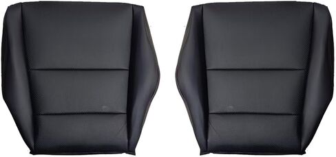 SecosAutoparts Driver & Passenger Bottom & Top Perforated Leather Replacement Seat Covers Tan Compatible with Acura TSX 2009 2010 2011 2012 2013 2014 in Saudi Arabia
