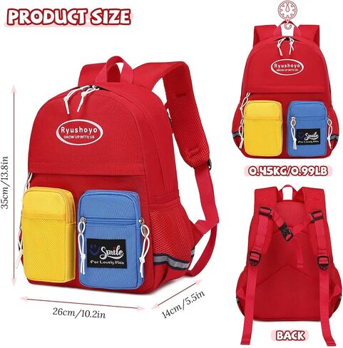 Toddler Backpack for 2-6 Years Boys Girls: 900D Polyester Kids Backpack with Chest Strap & Reflective Strips - Water Resistant Preschool Bag for Daycare, School & Travel-Blue in Saudi Arabia