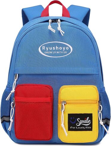 Toddler Backpack for 2-6 Years Boys Girls: 900D Polyester Kids Backpack with Chest Strap & Reflective Strips - Water Resistant Preschool Bag for Daycare, School & Travel-Blue in Saudi Arabia